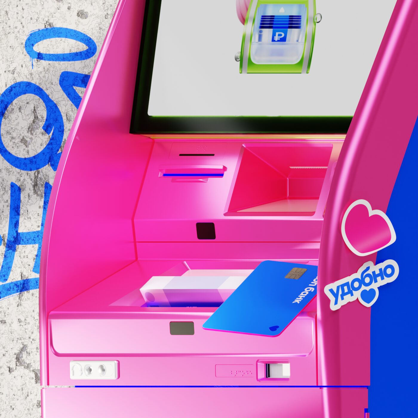 Card payment at a coffee shop counter